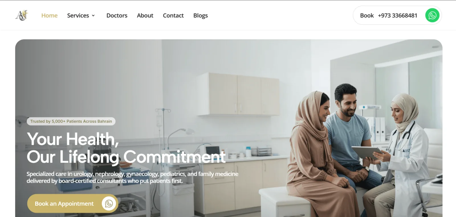 AJ Medical Center — Healthcare Website & Digital Experience